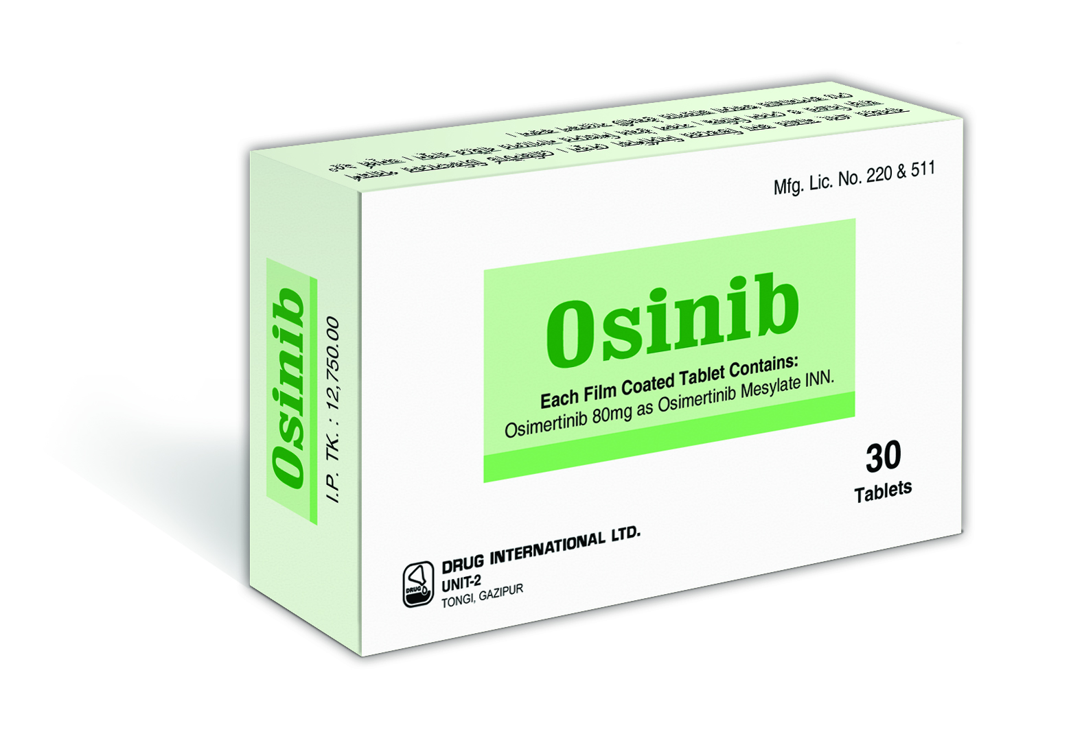 Osinib 80 mg Tablet-30's Pack