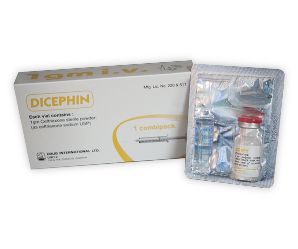 Dicephin 1 gm/vial-IV Injection