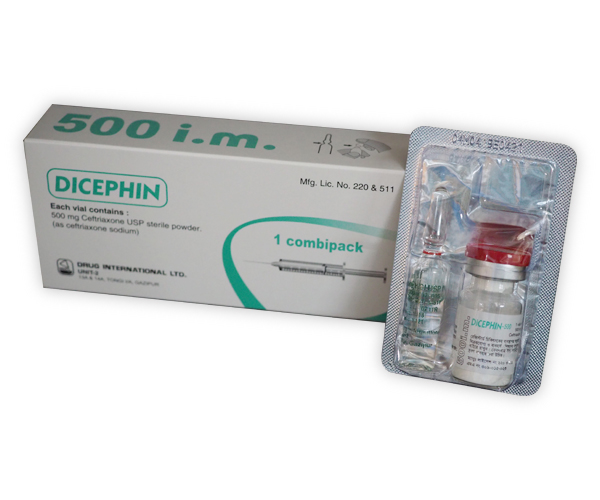 Dicephin 500 mg/vial-IM Injection