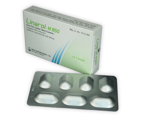 Linarol-M 850 mg Tablet-7's Strip