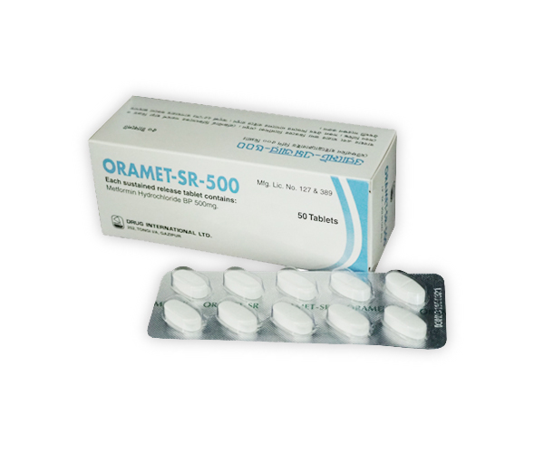 Oramet-SR 500 mg Tablet-10's Strip
