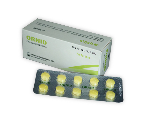 Ornid 500 mg Tablet-10's Strip