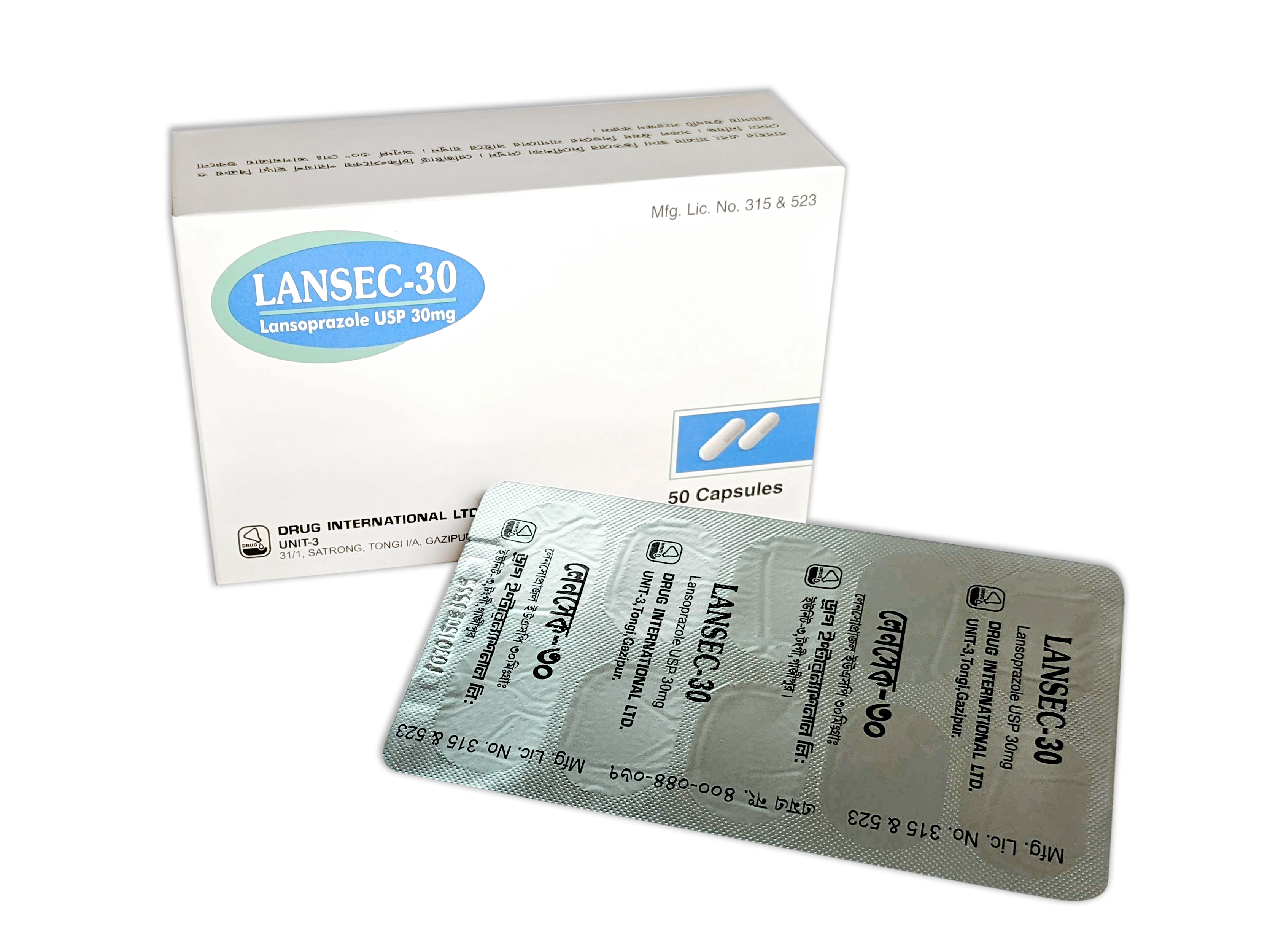 Lansec 30 mg Capsule-10's Strip