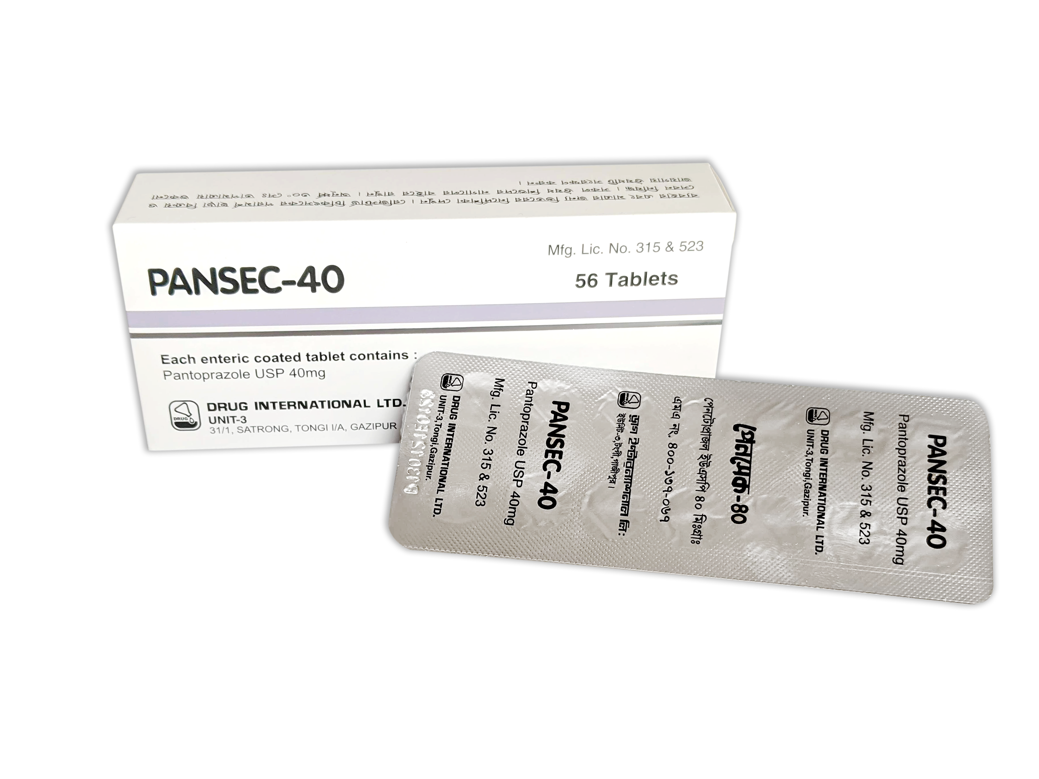 Pansec 40 mg Tablet-14's Strip