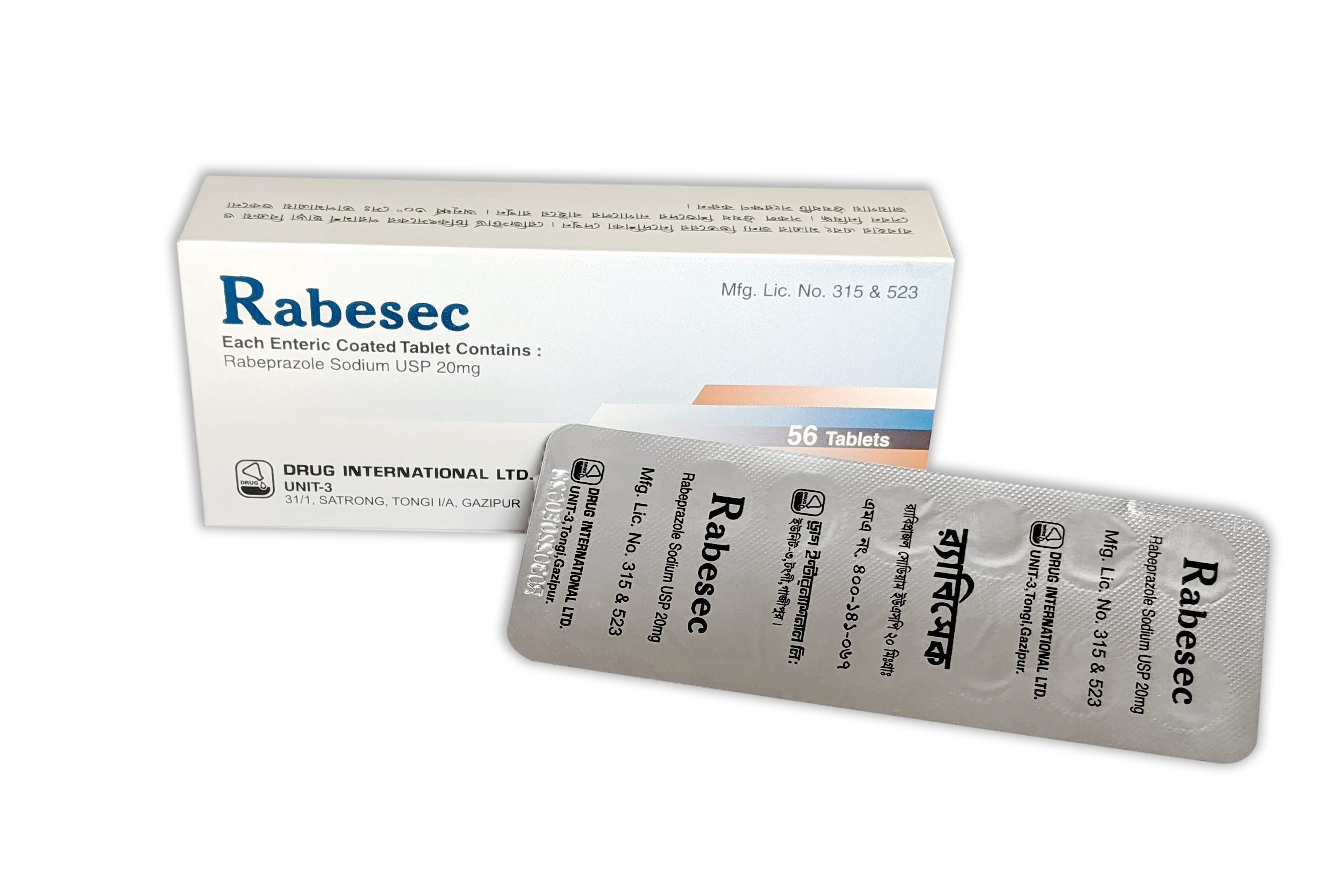 Rabesec 20 mg Tablet-14's Strip