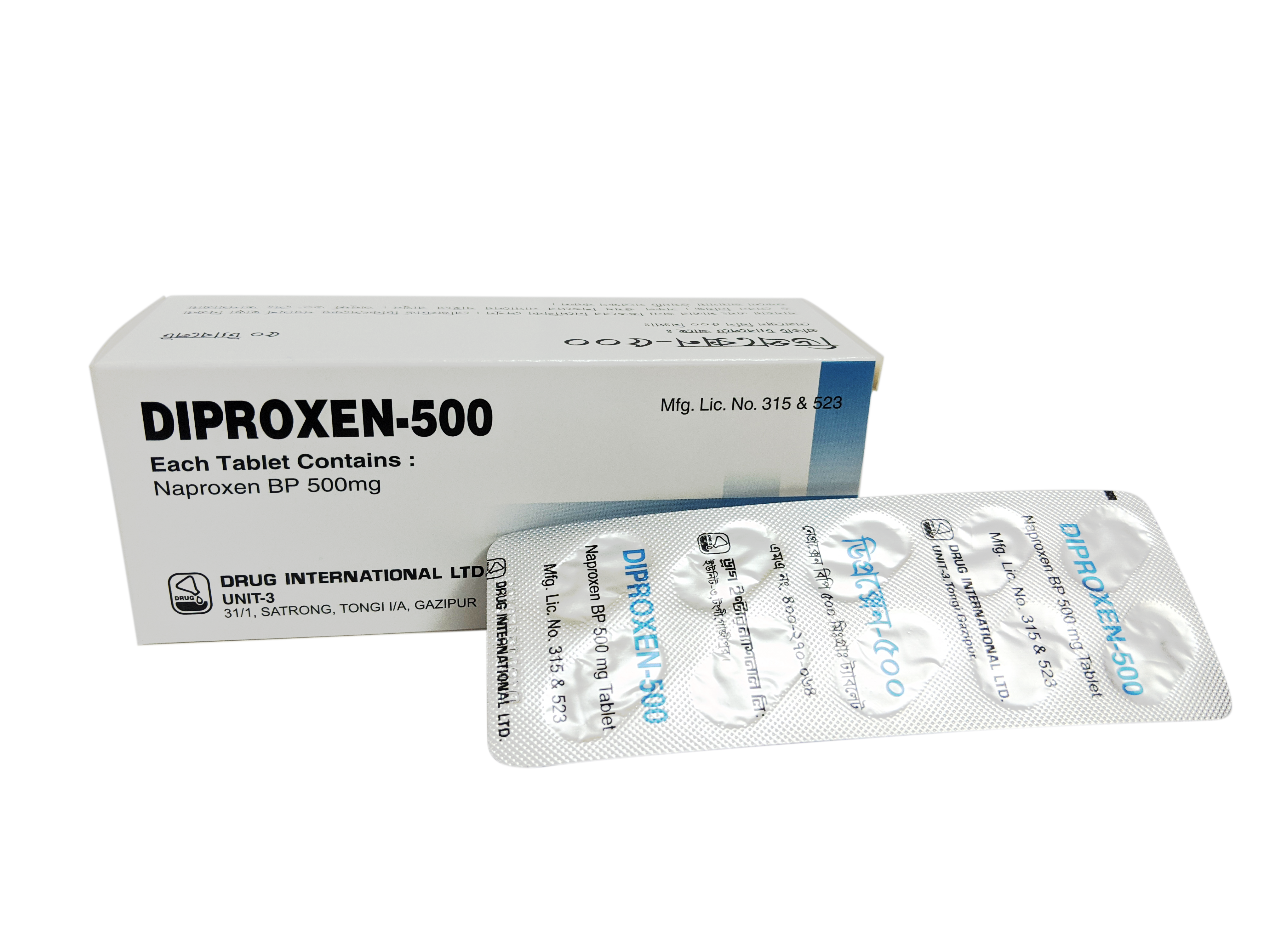 Diproxen 500 mg Tablet-10's Strip