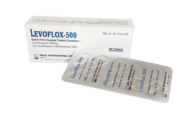 Levoflox 500 mg Tablet-10's Strip