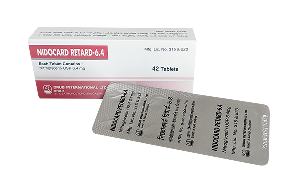 Nidocard Retard 6.4 mg Tablet-14's Strip