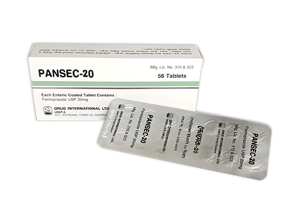 Pansec 20 mg Tablet-14's Strip