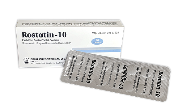 Rostatin 10 mg Tablet-14's Strip