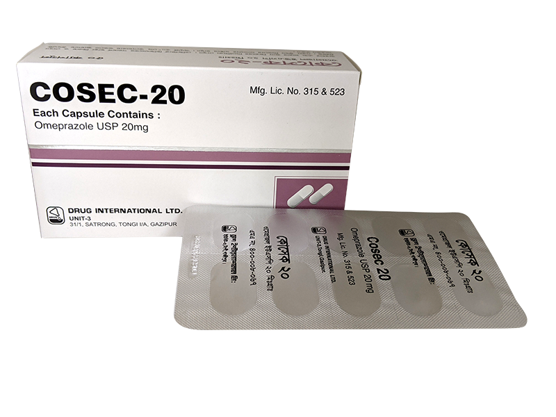 Cosec 20 mg Capsule-10's Strip