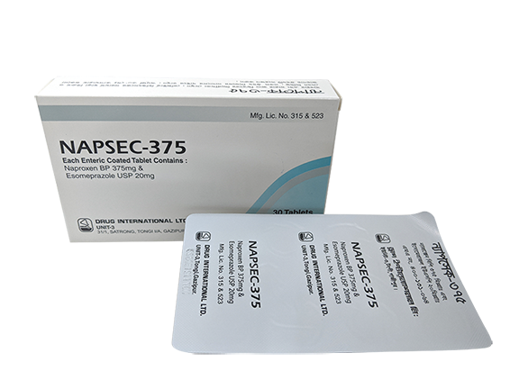 Napsec 375 mg Tablet-10's Strip