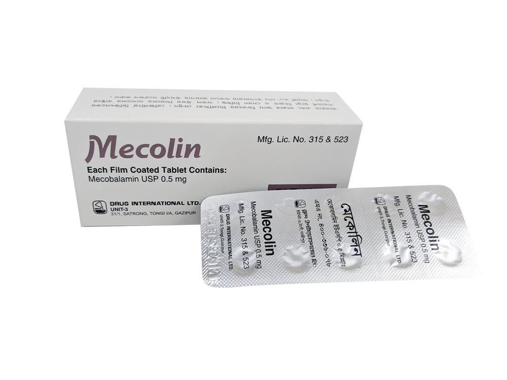 Mecolin 0.5 mg Tablet-10's Strip