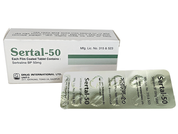 Sertal 50 mg Tablet-10's Strip