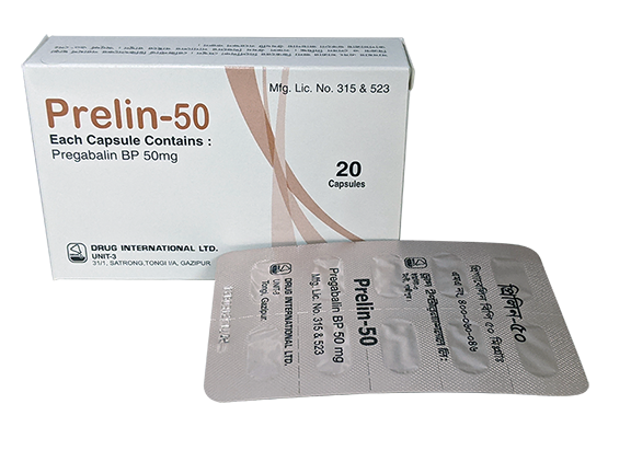 Prelin 50 mg Capsule-10's Strip