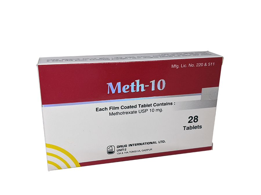 Meth 10 mg Tablet-28's Pack