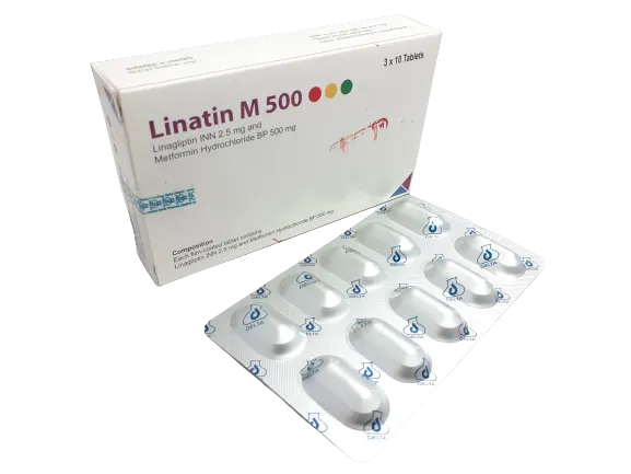 Linatin M 500 mg Tablet-10's Strip