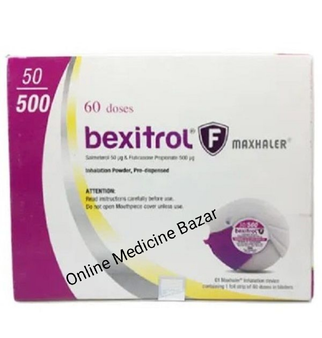 Bexitrol F 50/500 mcg Maxhaler-60 Metered Doses