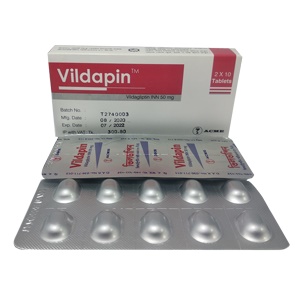 Vildapin 50 mg Tablet-10's Strip