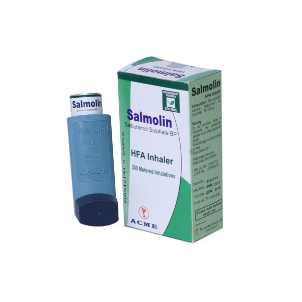Salmolin 100 mcg/Puff (Inhalar)-120 Metered Doses