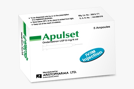 Apulset 8 mg/4 ml IM/IV Injection-5's Pack