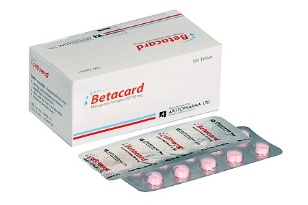 Betacard 50 mg Tablet-100's Pack