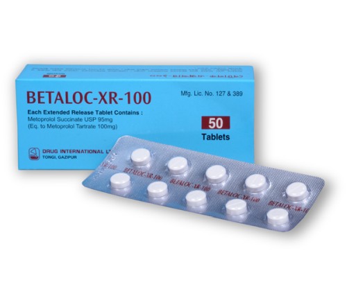 Betaloc-XR 100 mg Tablet-50's Pack