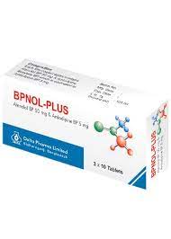 Bpnol Plus 50 mg Tablet-10's Strip