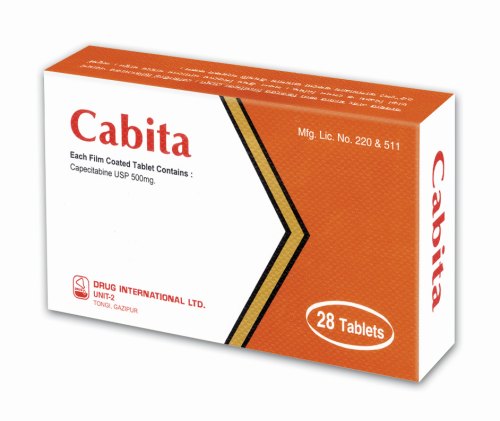 Cabita 500 mg Tablet-28's Pack