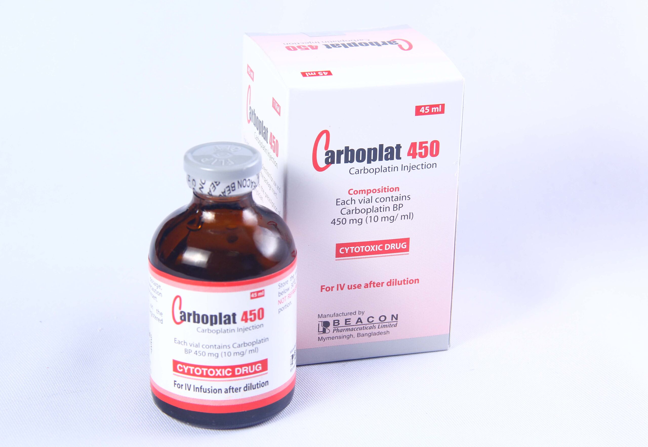 Carboplat 10 mg/ml IV Infusion-450 mg Vial.