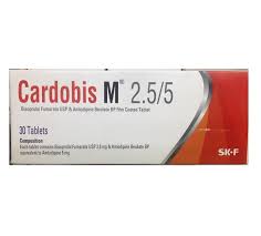 Cardobis M (2.5 mg+5 mg)Tablet-10's Strip