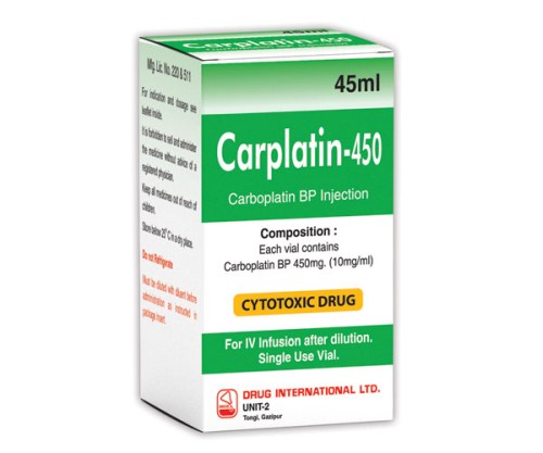 Carplatin 10 mg/ml IV Infusion-450 mg Vial