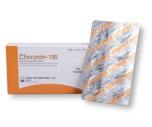 Clavuran (100 mg+62.5 mg) Tablet-14's Pack