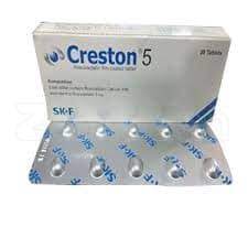 Creston 5 mg Tablet-10's Strip