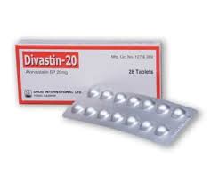 Divastin 20 mg Tablet-14's Strip