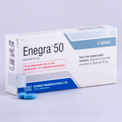 Enegra 50 mg Tablet-4's Pack