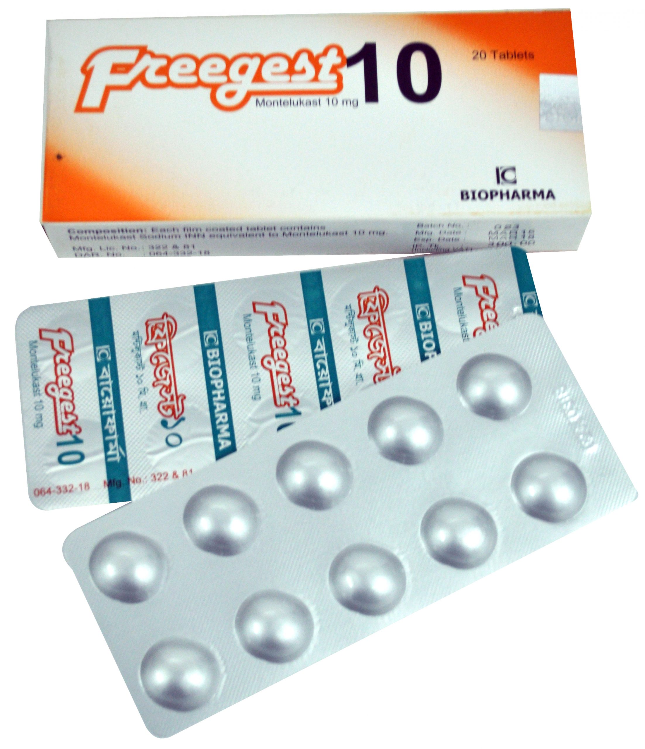 Freegest 10 mg Tablet-10's Strip