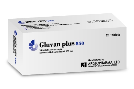 Gluvan Plus 50/850 mg Tablet-4's Strip