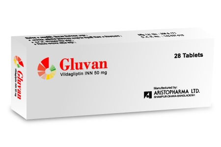 Gluvan 50 mg Tablet-14's Strip