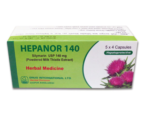 Hepanor 140 mg Capsule-4's Strip