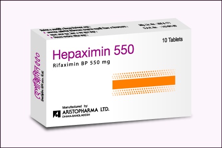 Hepaximin 550 mg Tablet-10's Pack