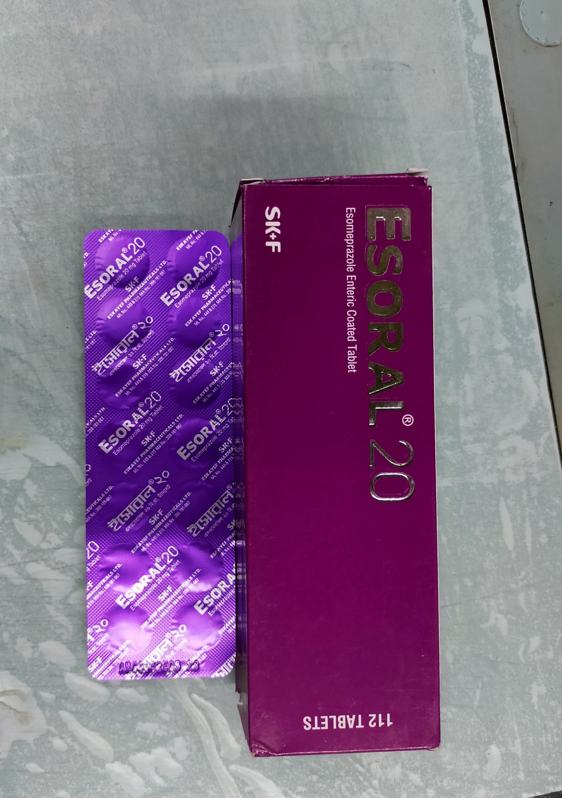 Esoral 20 mg Tablet-14's Strip