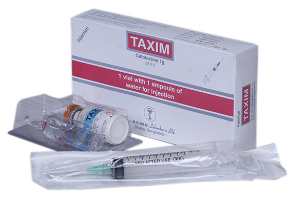 Taxim 1 gm/10 ml IV/IM Injection