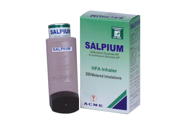 Salpium (100 mcg+20 mcg)/Puff Inhaler-200 Metered Doses