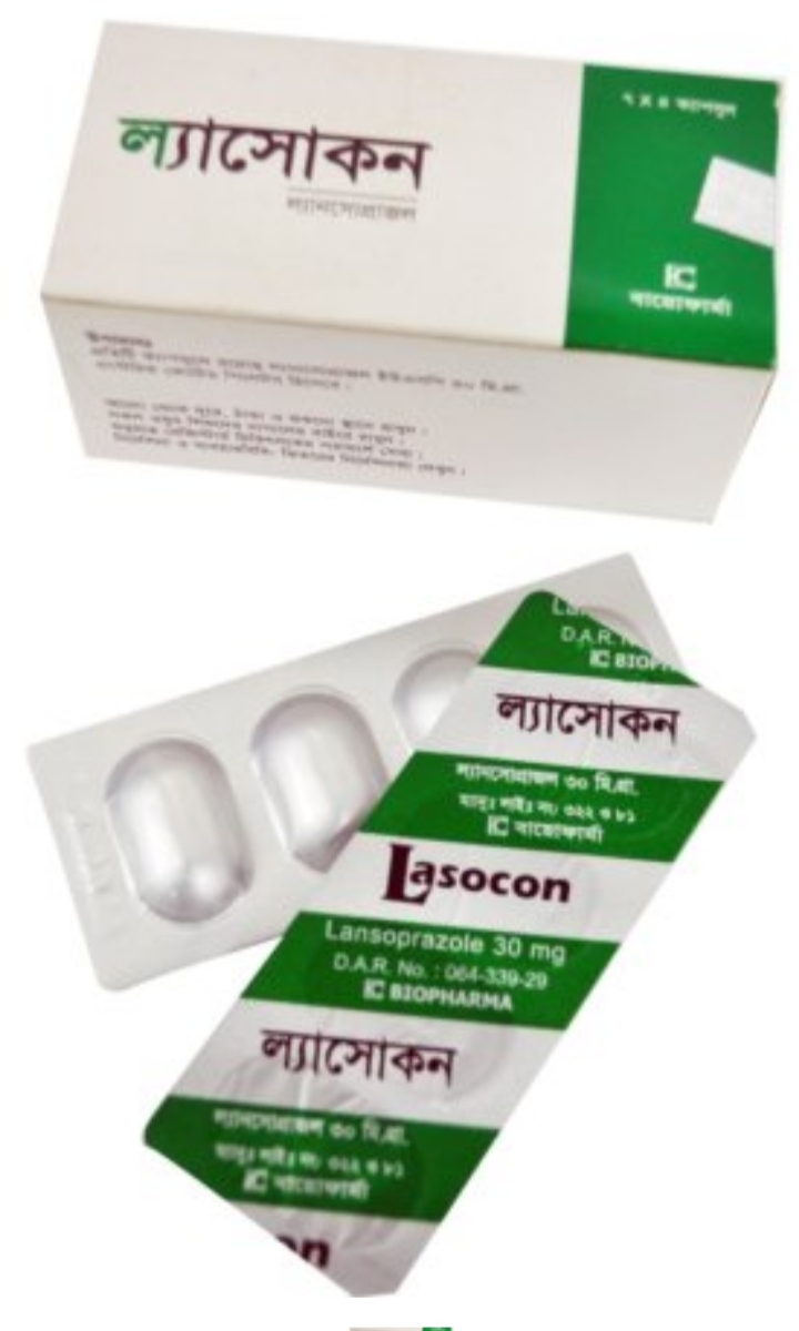 Lasocon 30 mg Capsule-28's Pack