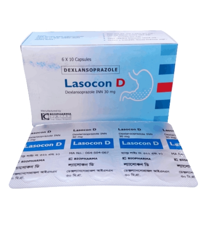 Lasocon D 30 mg Capsule-10's Strip