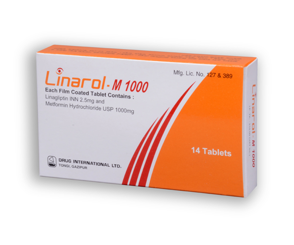 Linarol-M 1000 mg Tablet-7's Strip