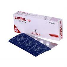 Lipril 10 mg Tablet-30's pack