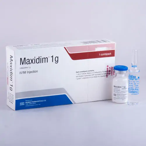 Maxidim 1 gm/Vial IM/IV Injection