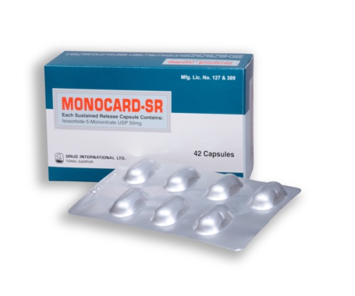 Monocard-SR 50 mg Capsule-42's Pack